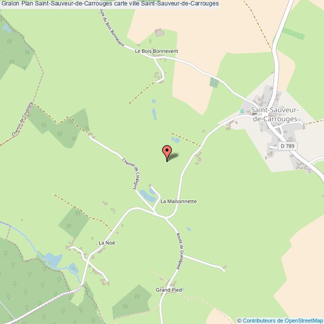 Plan SaintSauveurdeCarrouges carte ville SaintSauveurdeCarrouges