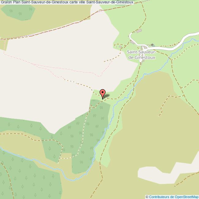 Plan SaintSauveurdeGinestoux carte ville SaintSauveurdeGinestoux