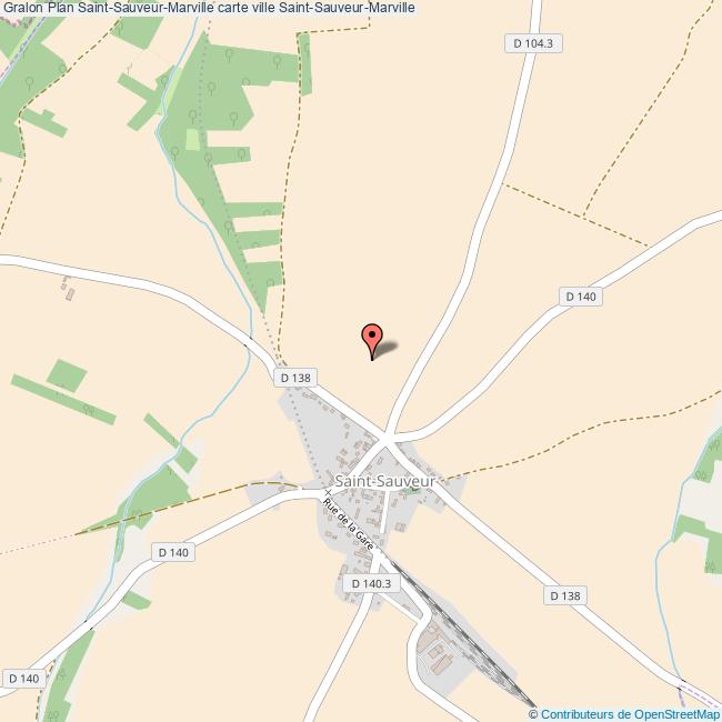 Plan SaintSauveurMarville carte ville SaintSauveurMarville