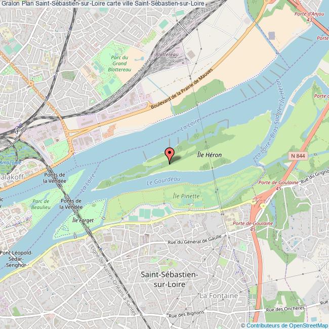 Plan SaintSébastiensurLoire carte ville SaintSébastiensurLoire