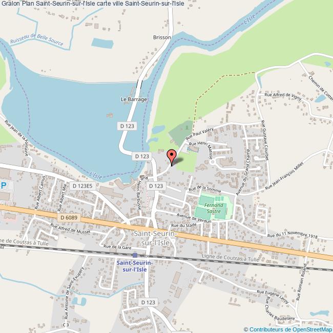 plan Saint-Seurin-sur-l'Isle