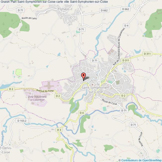 Plan SaintSymphoriensurCoise carte ville SaintSymphoriensurCoise Plan SaintSymphoriensurCoise carte ville SaintSymphoriensurCoise