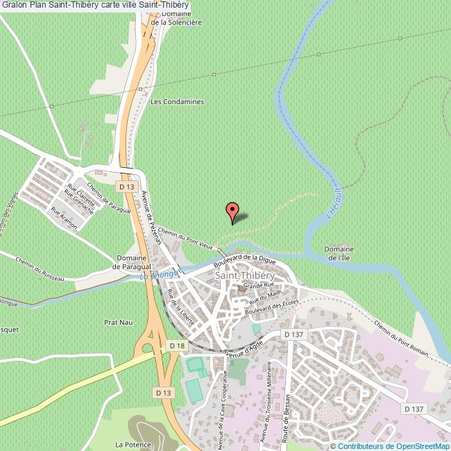 plan Saint-Thibéry