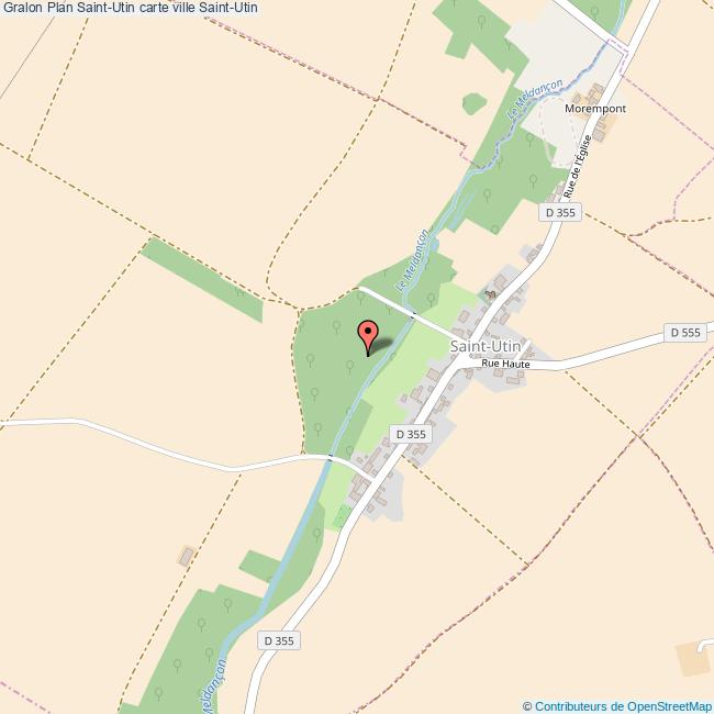 Plan SaintUtin carte ville SaintUtin