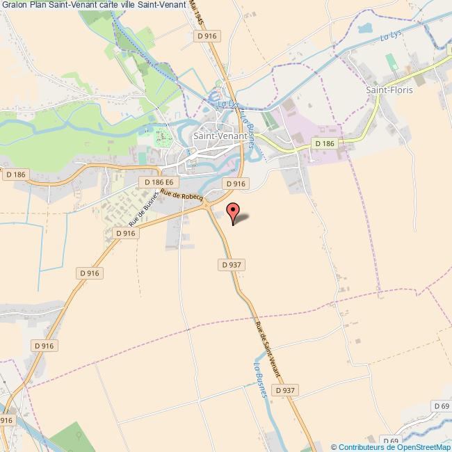 Plan SaintVenant carte ville SaintVenant