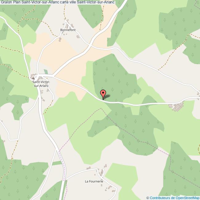 Plan SaintVictorsurArlanc carte ville SaintVictorsurArlanc