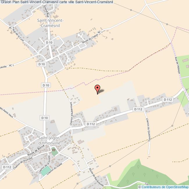 Plan SaintVincentCramesnil carte ville SaintVincentCramesnil