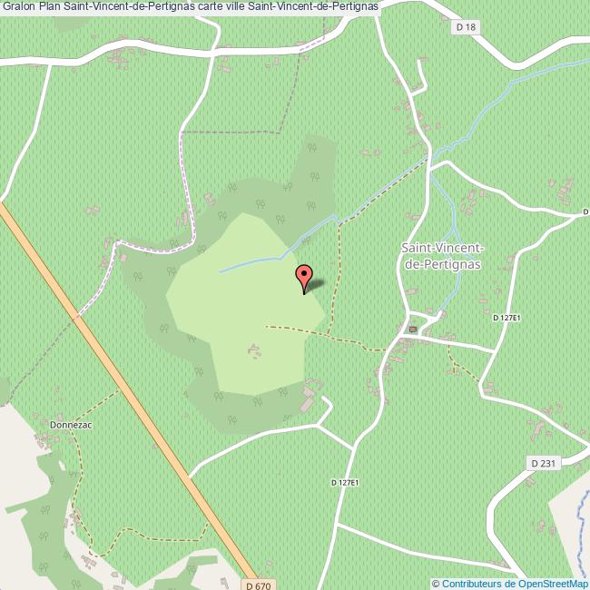 Plan SaintVincentdePertignas carte ville SaintVincentdePertignas