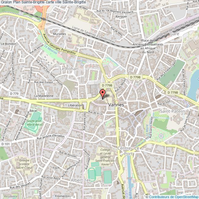 Plan SainteBrigitte carte ville SainteBrigitte