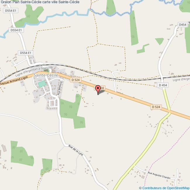 Plan SainteCécile carte ville SainteCécile