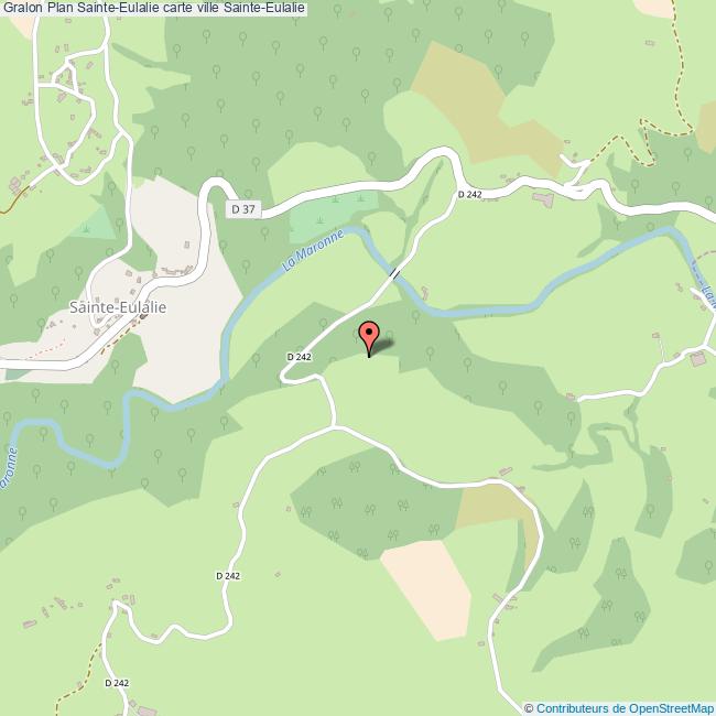 Plan SainteEulalie carte ville SainteEulalie