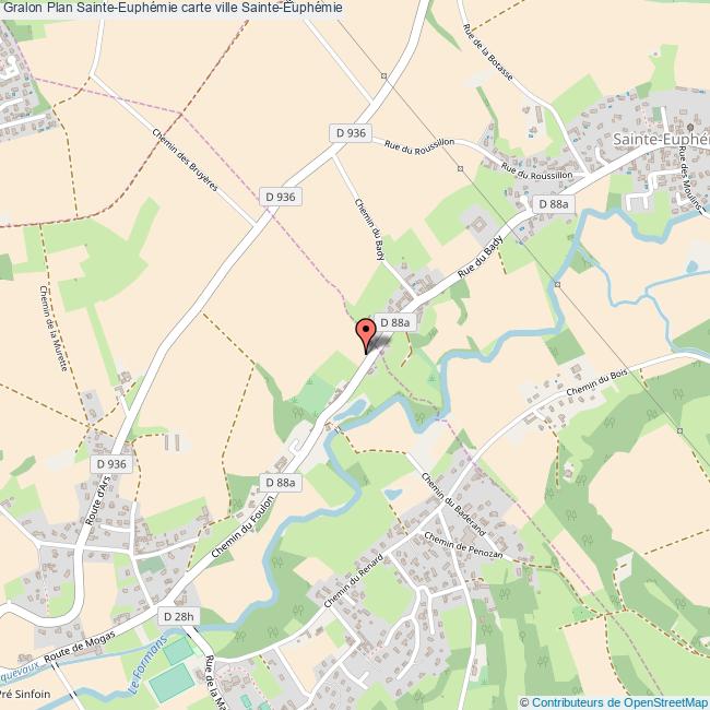 Plan SainteEuphémie carte ville SainteEuphémie