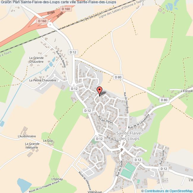 Plan SainteFlaivedesLoups carte ville SainteFlaivedesLoups