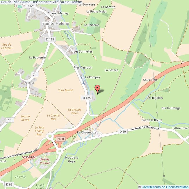 Plan SainteHélène carte ville SainteHélène