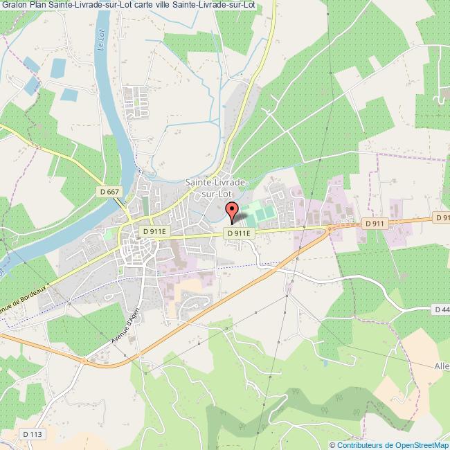 Plan Sainte Livrade Sur Lot Carte Ville Sainte Livrade Sur Lot
