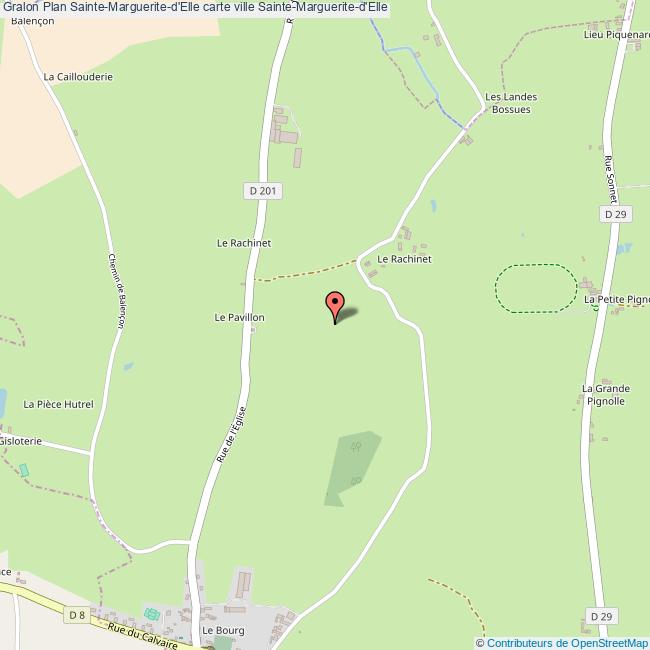 Plan SainteMarguerited'Elle carte ville SainteMarguerited'Elle
