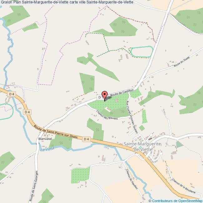 Plan SainteMargueritedeViette carte ville SainteMargueritedeViette