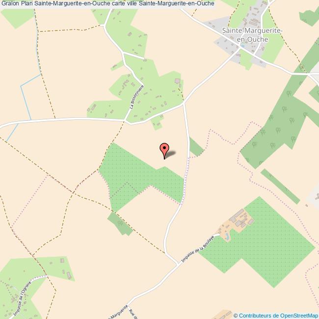 Plan SainteMargueriteenOuche carte ville SainteMargueriteenOuche