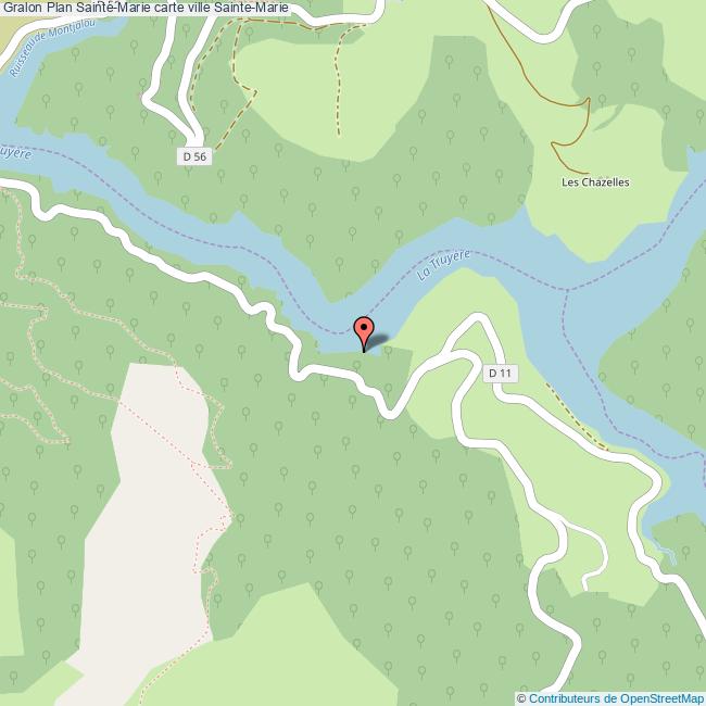 Plan SainteMarie carte ville SainteMarie