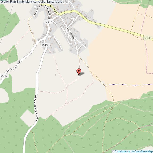 Plan SainteMarie carte ville SainteMarie