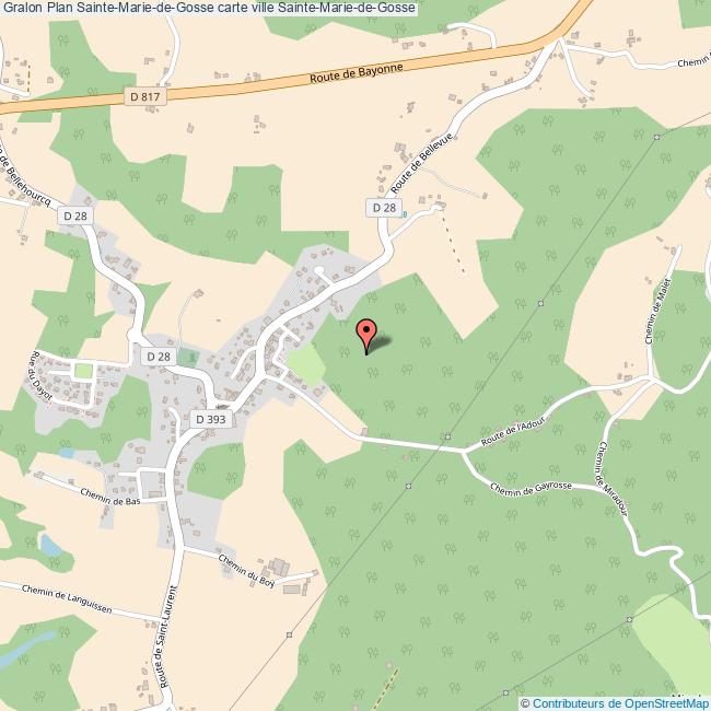 Plan SainteMariedeGosse carte ville SainteMariedeGosse