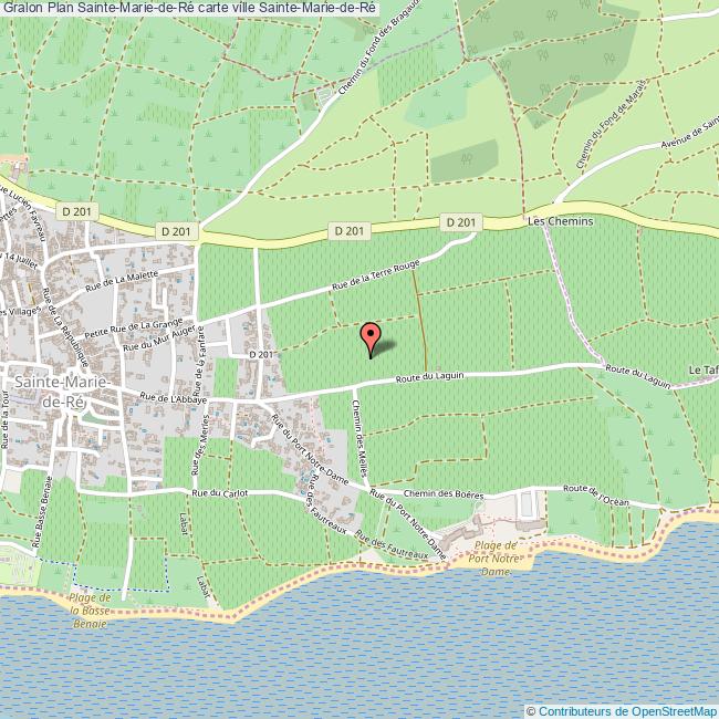 Plan SainteMariedeRé carte ville SainteMariedeRé