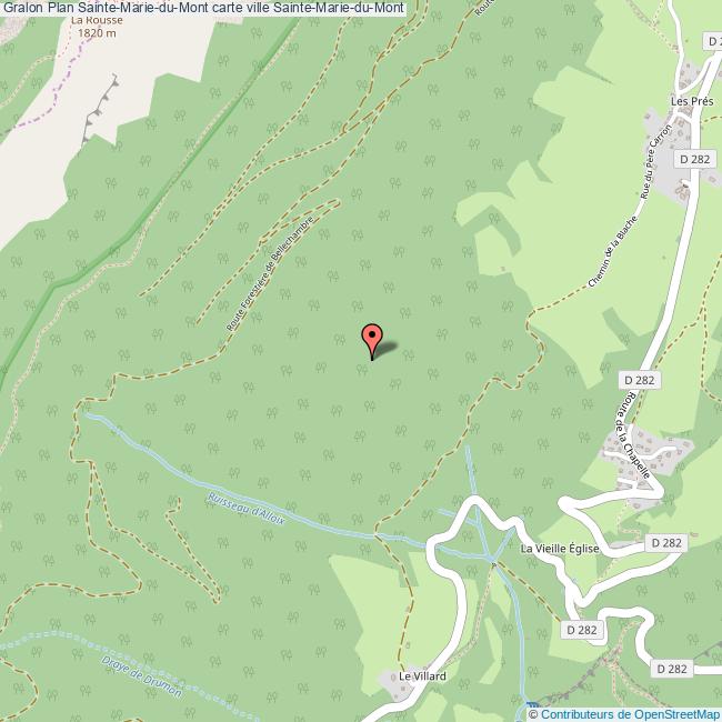 Plan SainteMarieduMont carte ville SainteMarieduMont