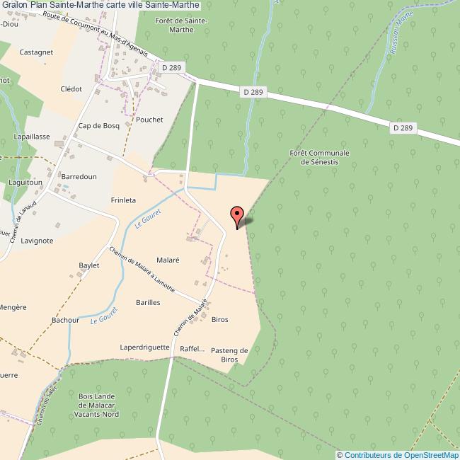 Plan SainteMarthe carte ville SainteMarthe