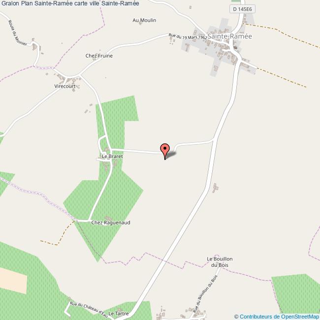 Plan SainteRamée carte ville SainteRamée