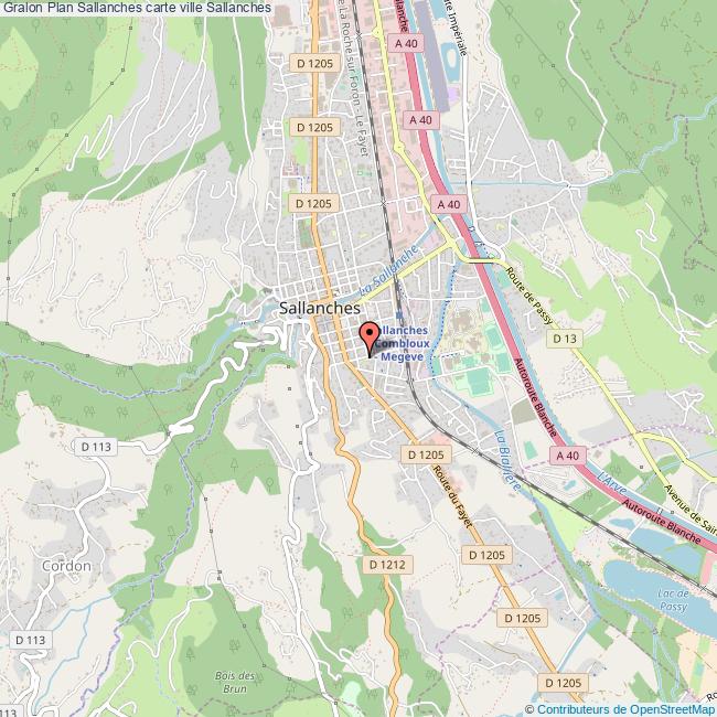 sallanches carte - Image