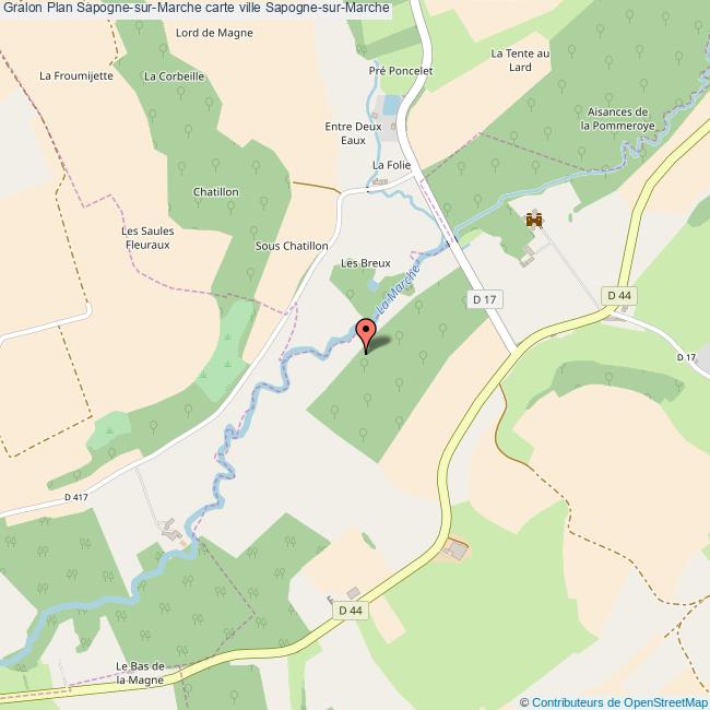 Plan SapognesurMarche carte ville SapognesurMarche
