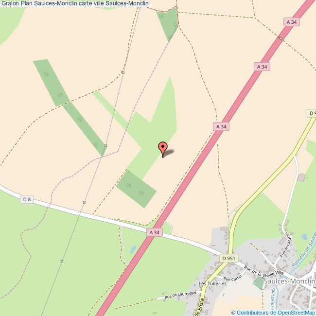 Plan SaulcesMonclin carte ville SaulcesMonclin