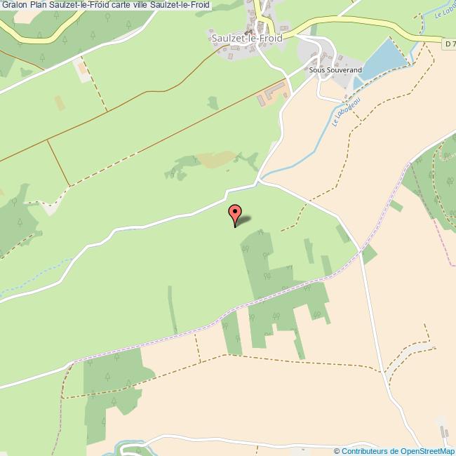 Plan SaulzetleFroid carte ville SaulzetleFroid
