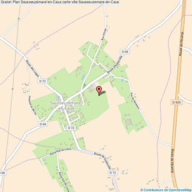 Plan SausseuzemareenCaux carte ville SausseuzemareenCaux