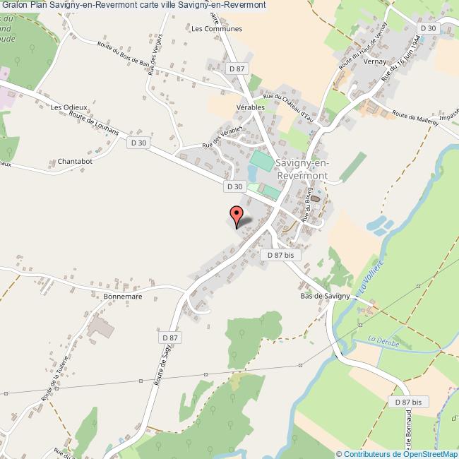 Plan SavignyenRevermont carte ville SavignyenRevermont
