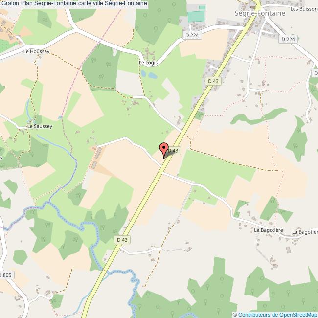 Plan SégrieFontaine carte ville SégrieFontaine