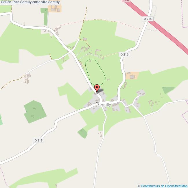 Plan Sentilly carte ville Sentilly