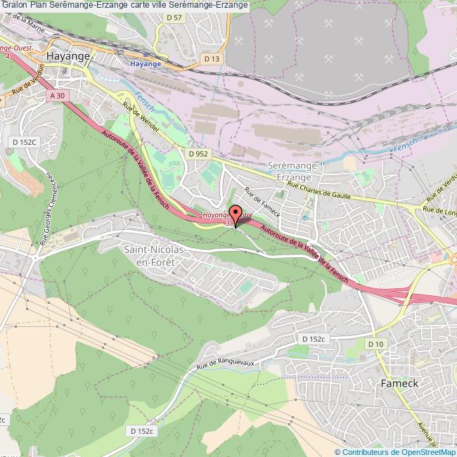 plan Serémange-Erzange