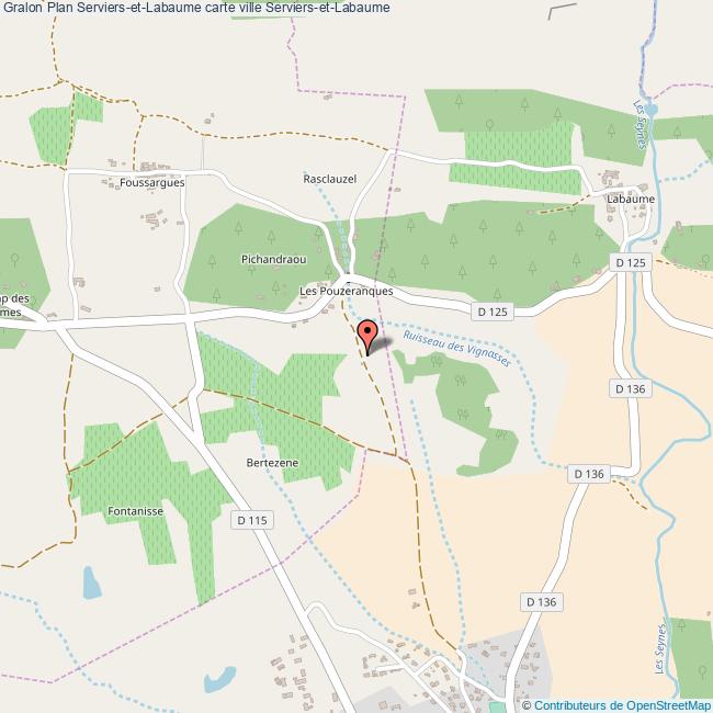 plan Serviers-et-Labaume