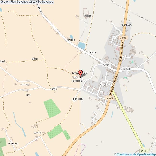 Plan Seyches carte ville Seyches