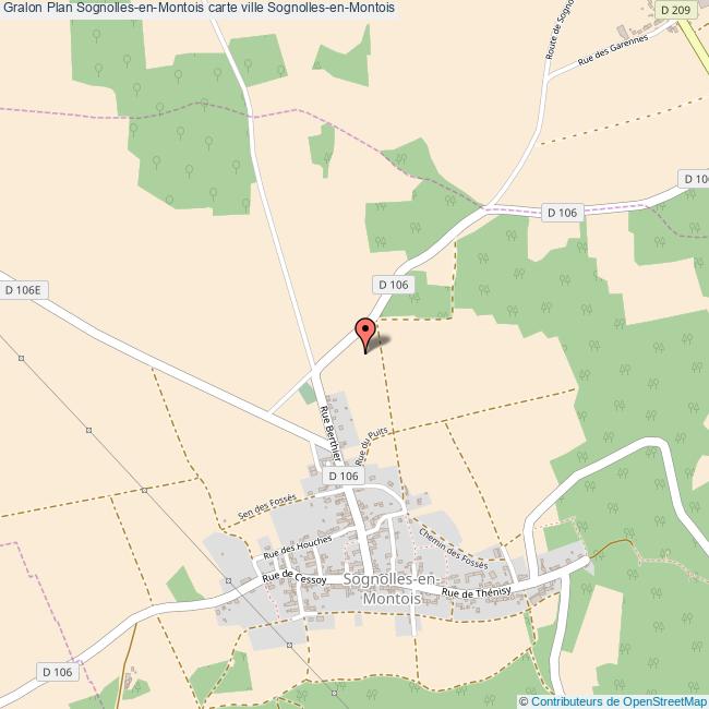 Plan SognollesenMontois carte ville SognollesenMontois