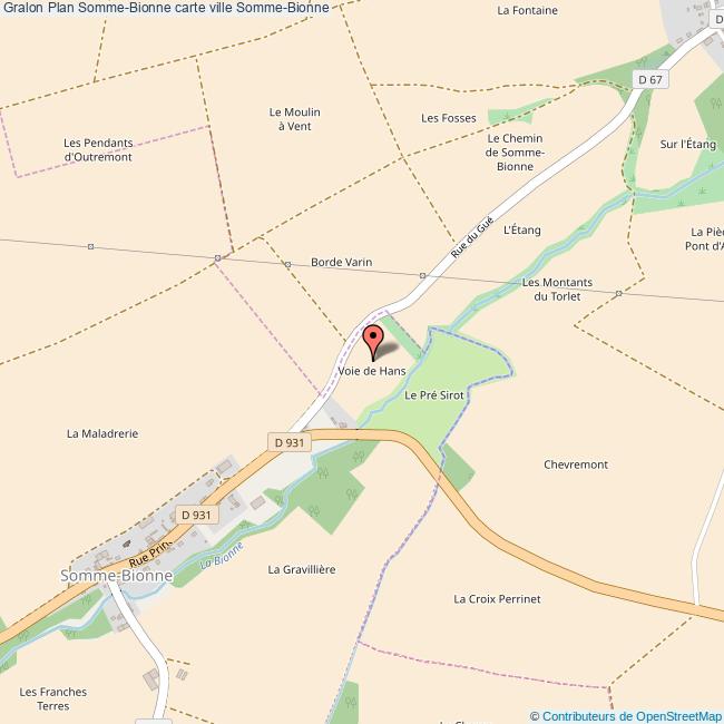 Plan SommeBionne carte ville SommeBionne