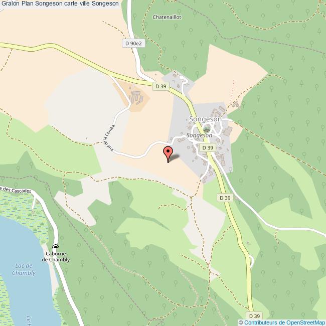 Plan Songeson carte ville Songeson