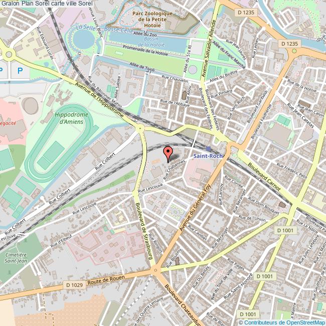 Plan Sorel carte ville Sorel