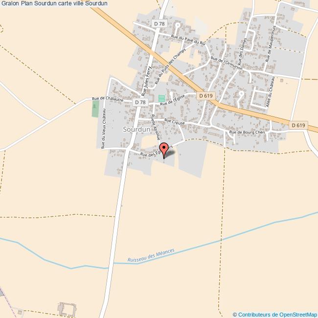 Plan Sourdun carte ville Sourdun