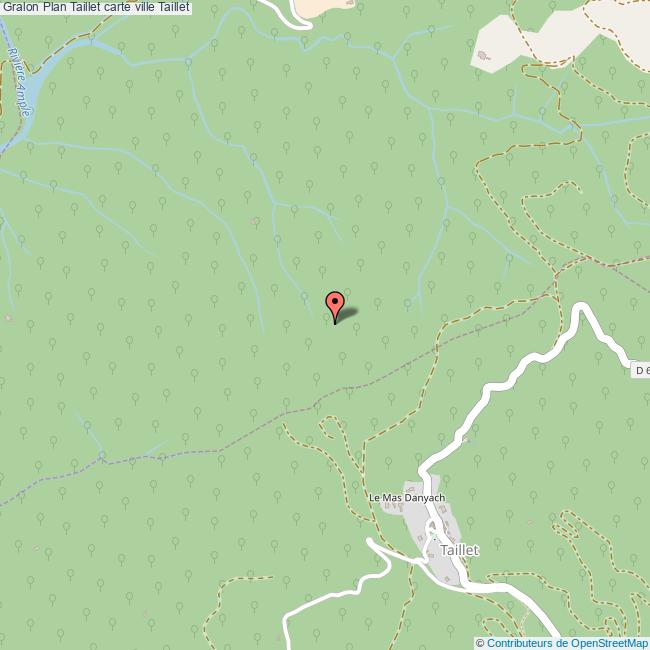 Plan Taillet carte ville Taillet