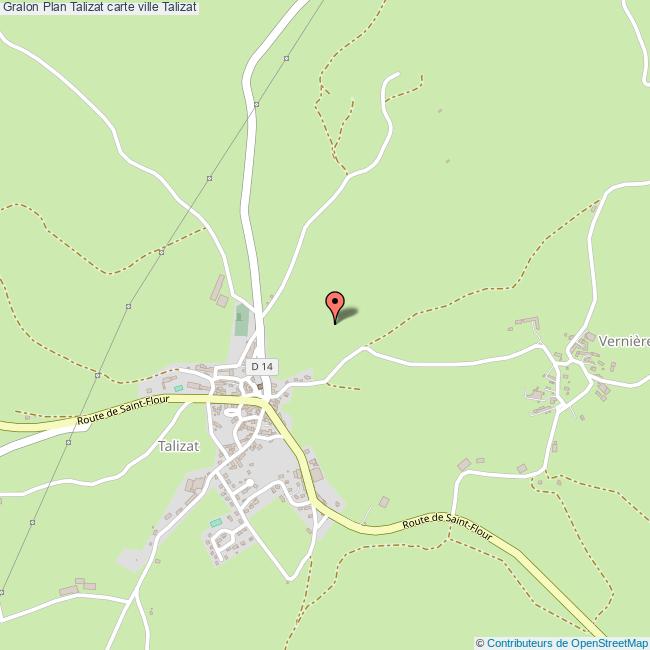 Plan Talizat carte ville Talizat