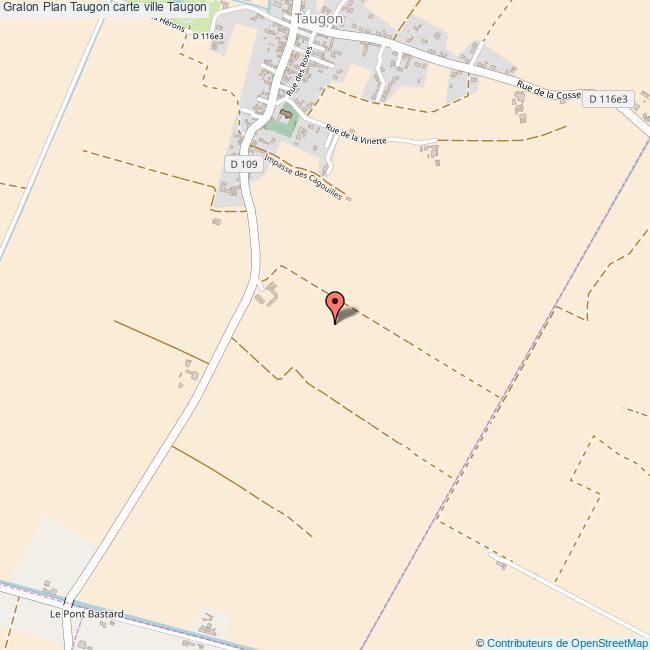 Plan Taugon carte ville Taugon