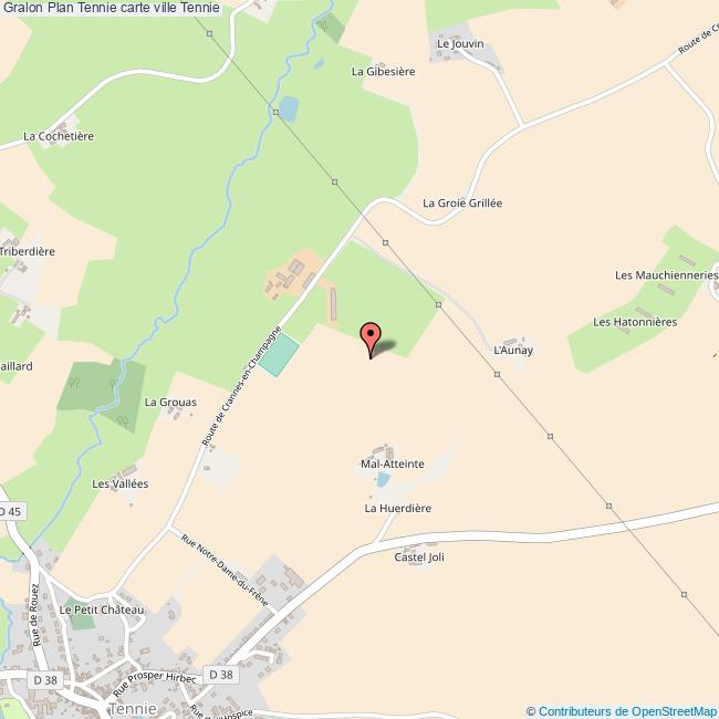 Plan Tennie carte ville Tennie