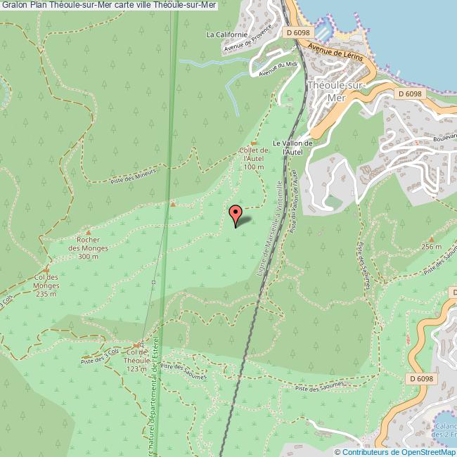 plan Théoule-sur-Mer